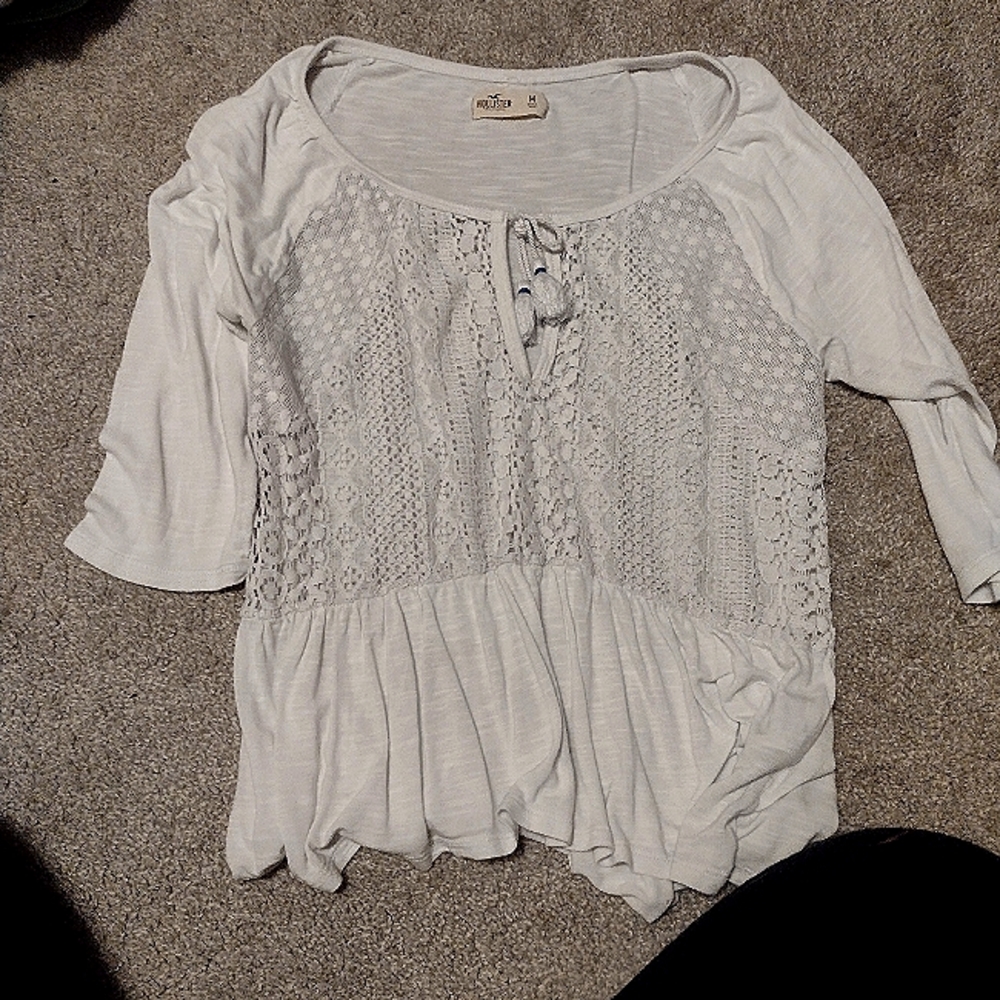Hollister See Through Short Sleeve